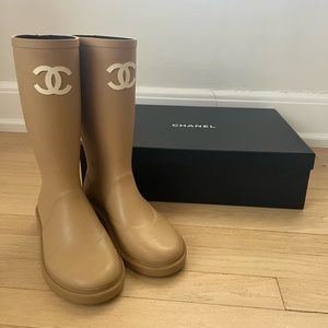 Chanel Rain Boots